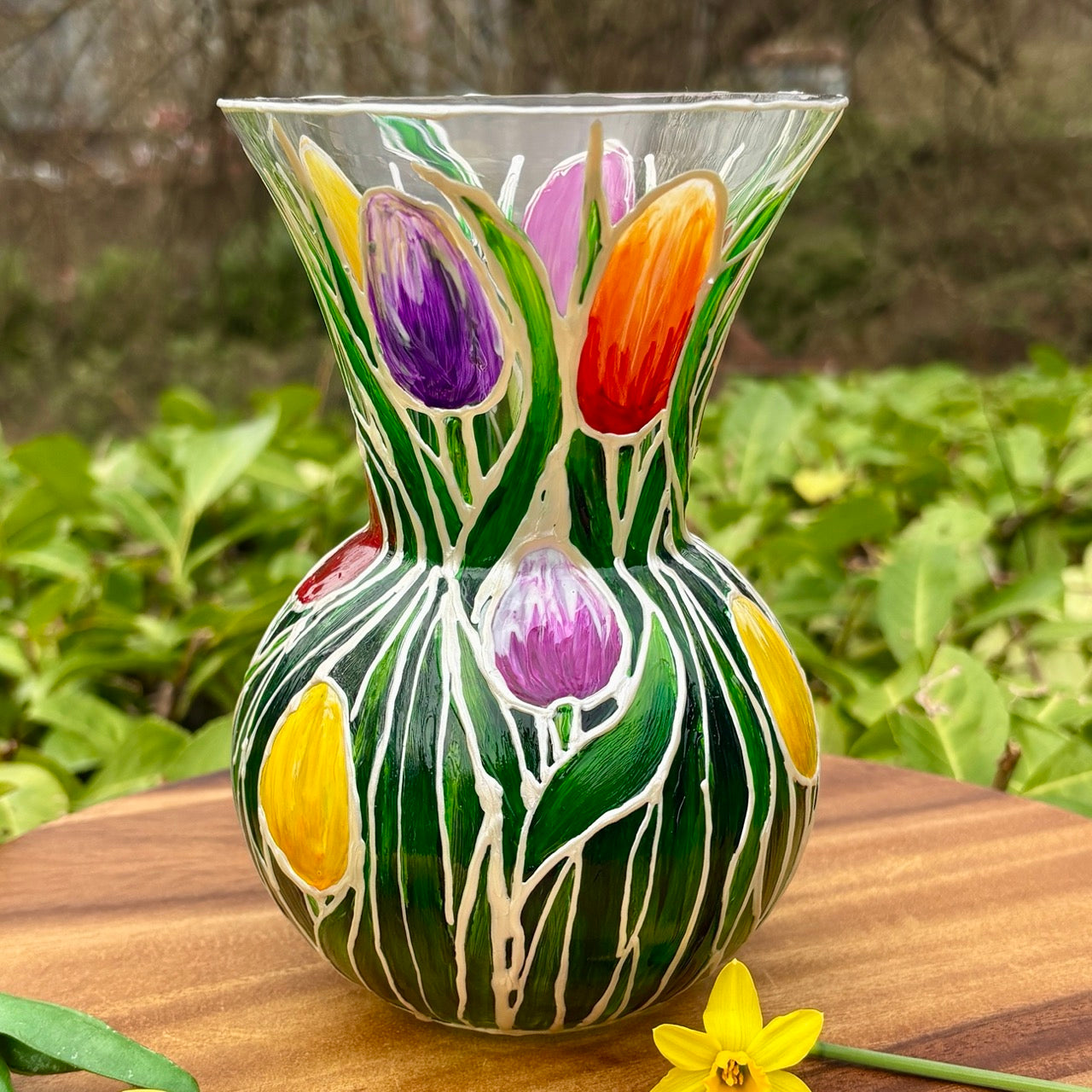 Tulips~ One of a kind vase