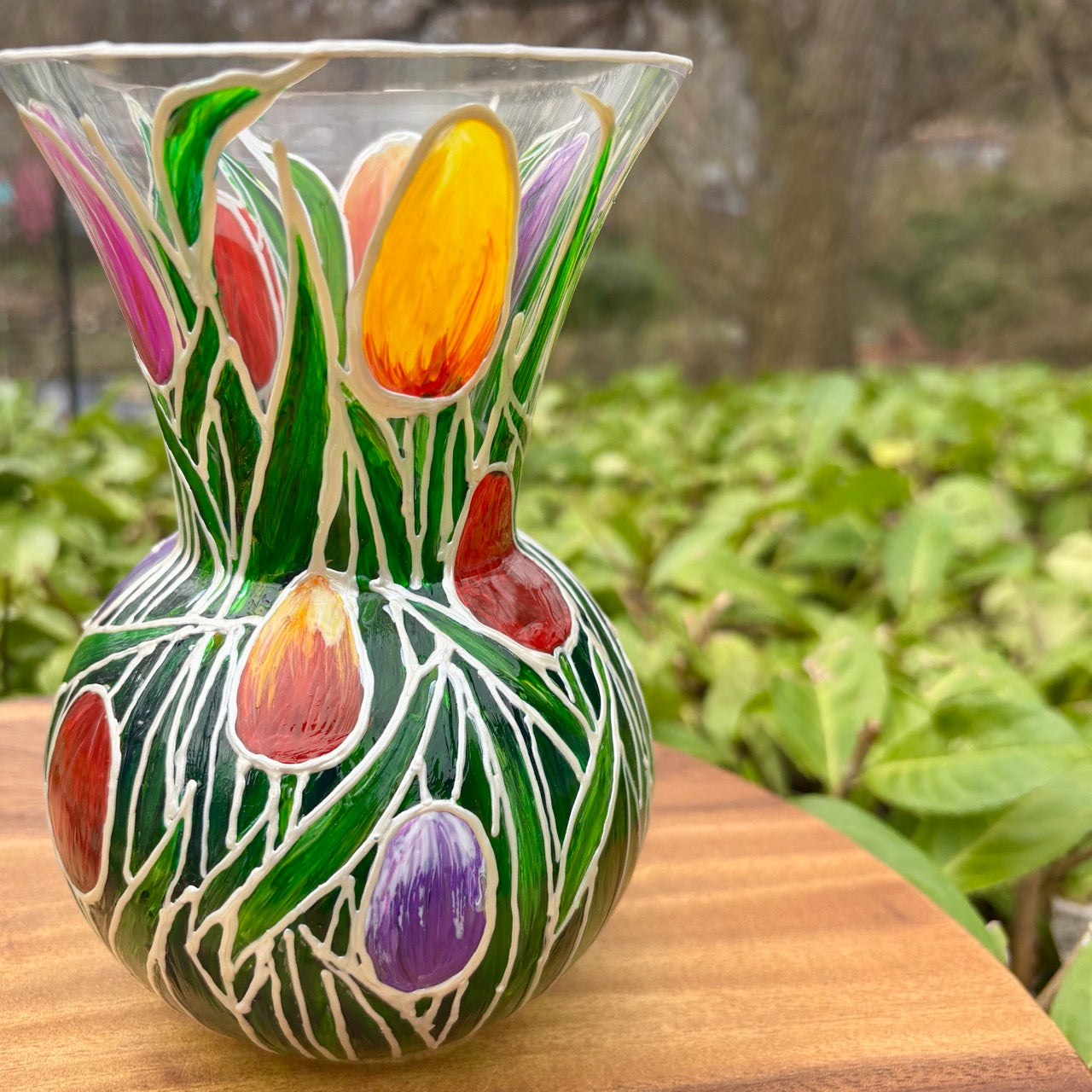 Tulips~ One of a kind vase