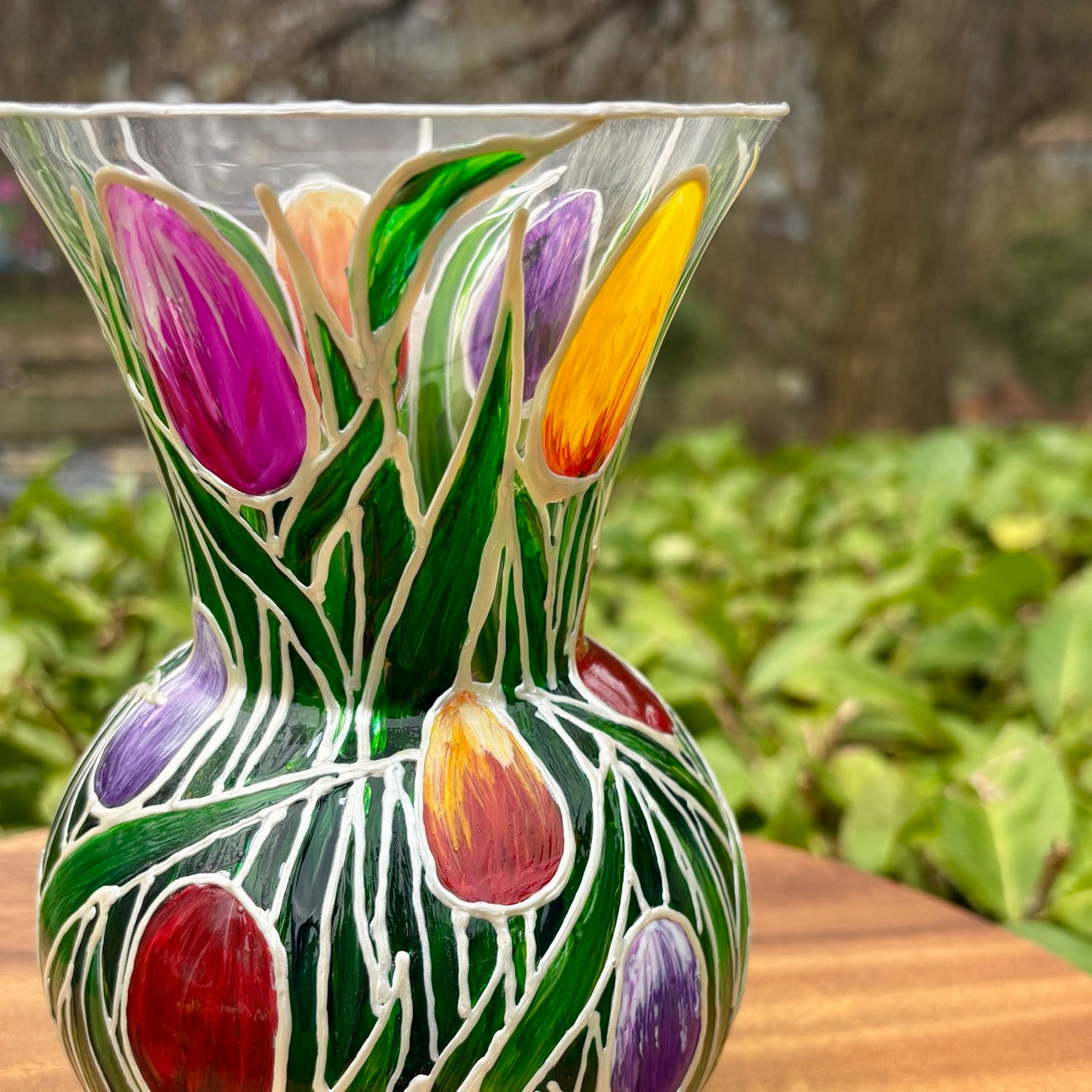 Tulips~ One of a kind vase