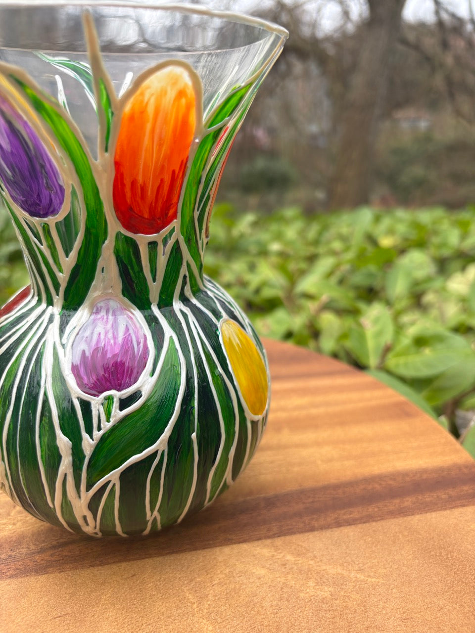 Tulips~ One of a kind vase