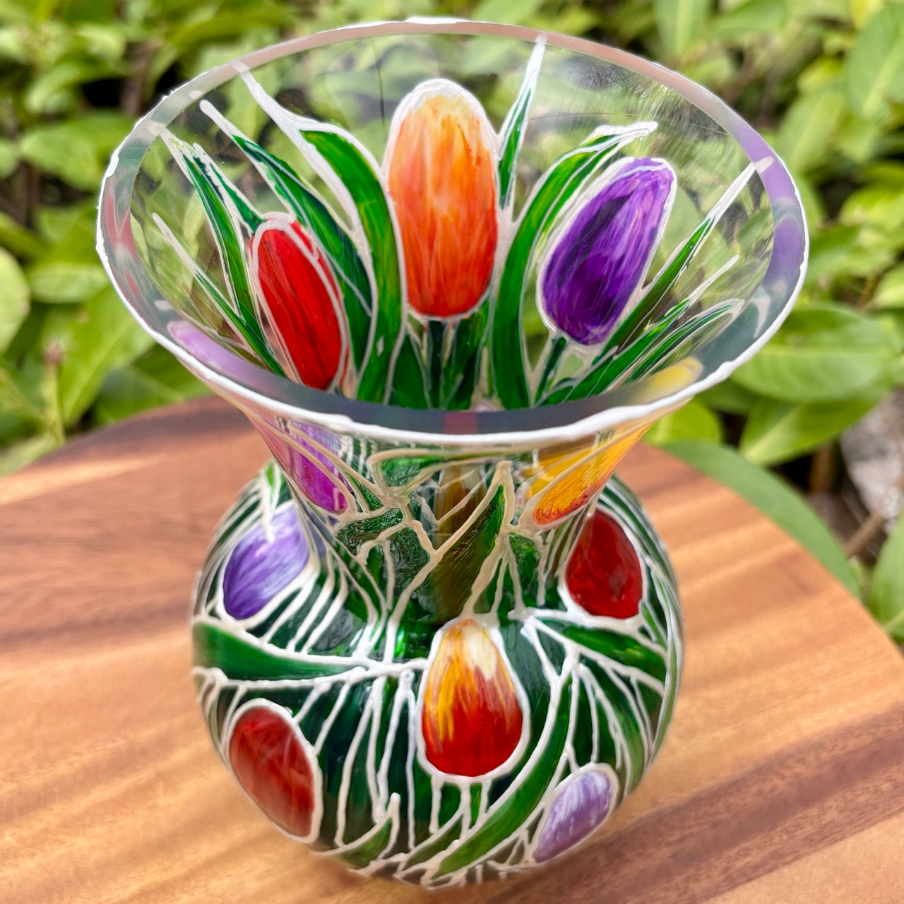 Tulips~ One of a kind vase