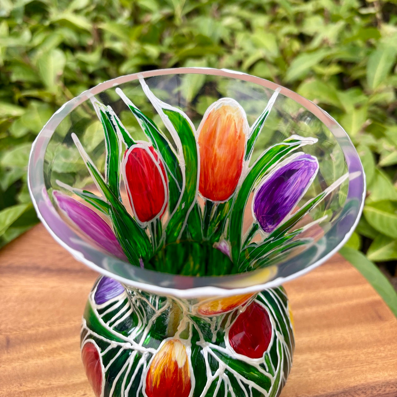 Tulips~ One of a kind vase