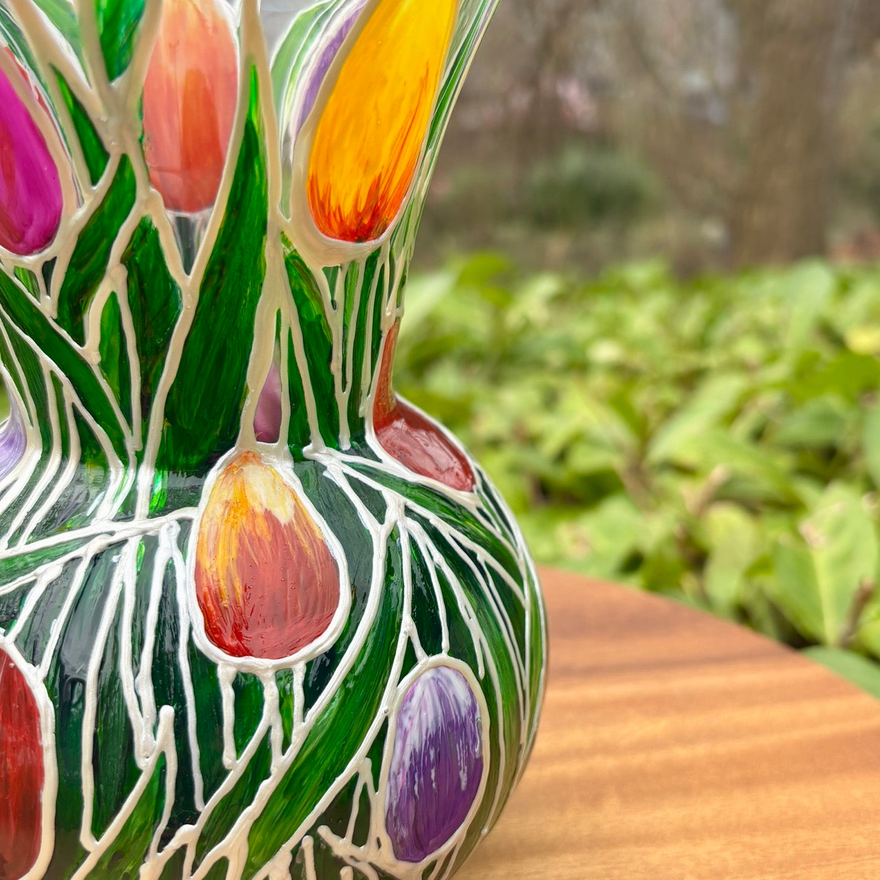 Tulips~ One of a kind vase