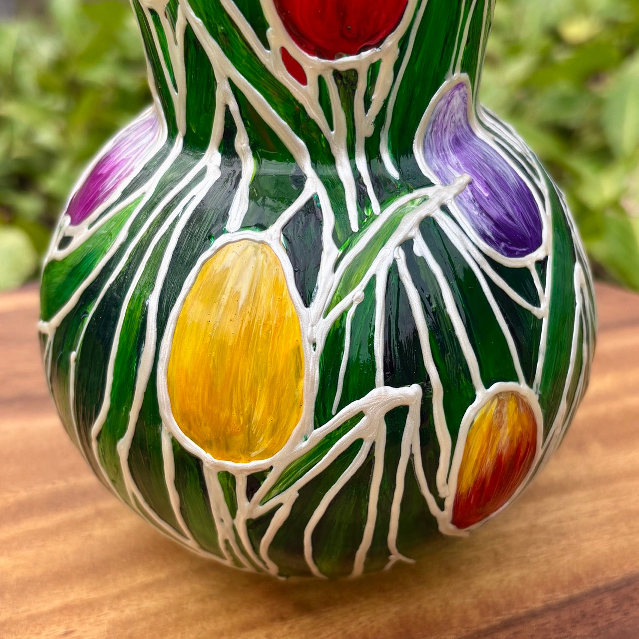 Tulips~ One of a kind vase
