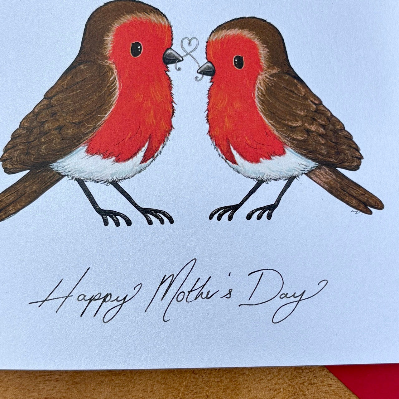 Card~ Two little robins Mother's Day