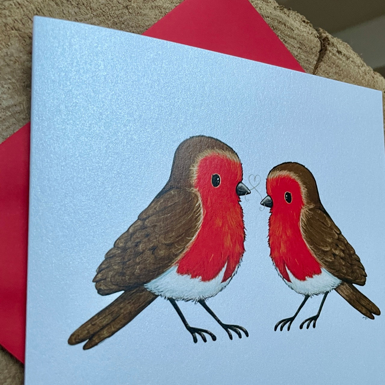 Card~Two little robins