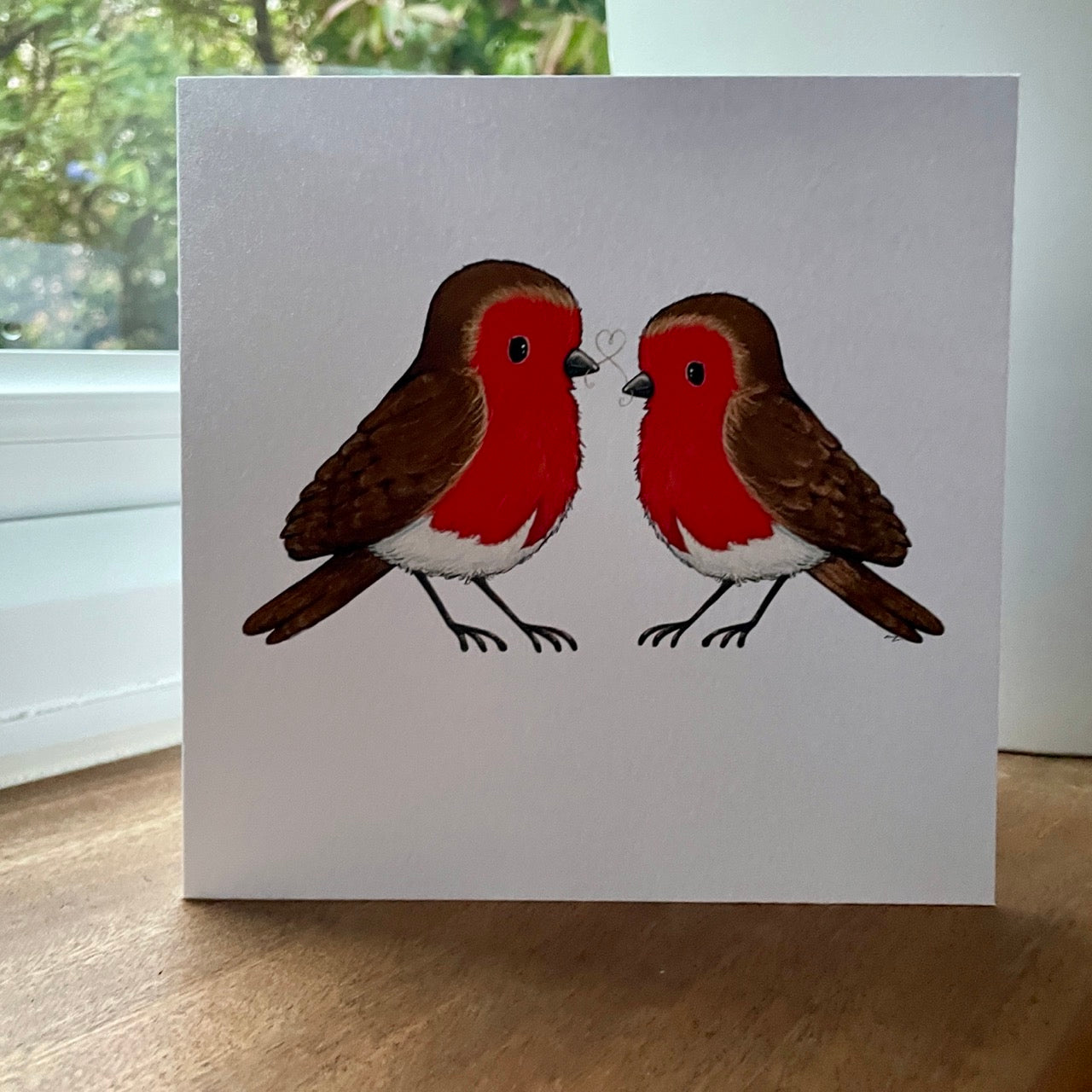 Card~Two little robins