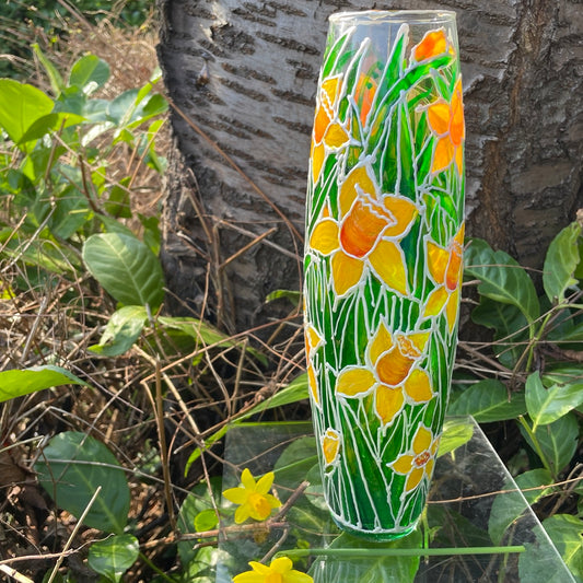 Daffodil field~ Vase
