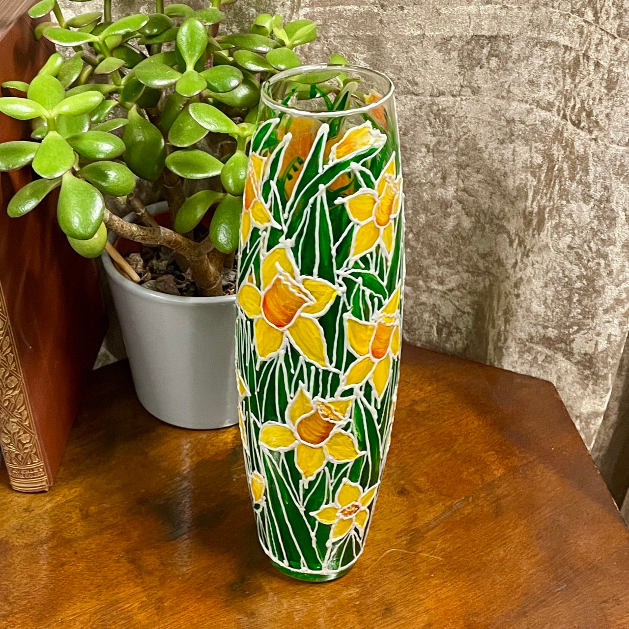 Daffodil field~ Vase