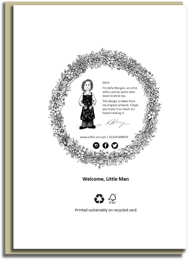 Sale card~ Welcome Little Man