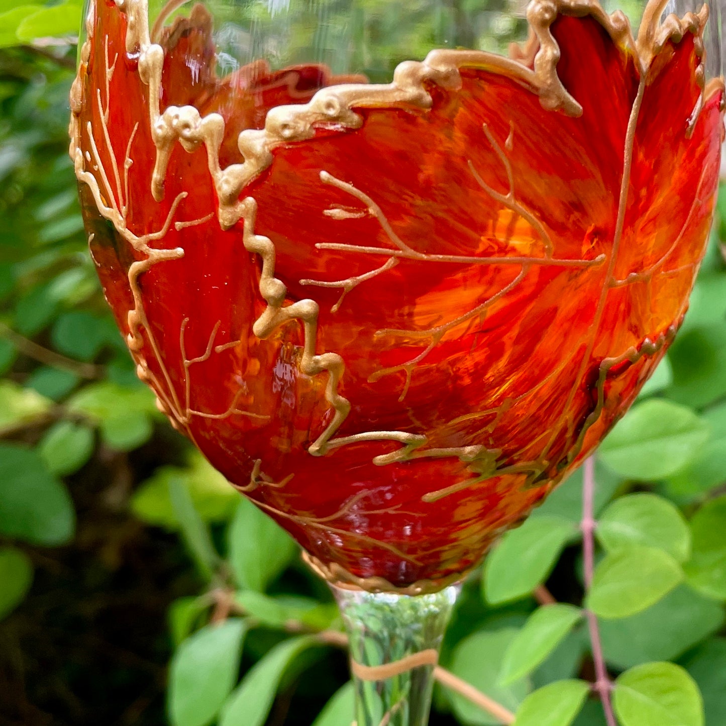 Autumn~ Wine glass