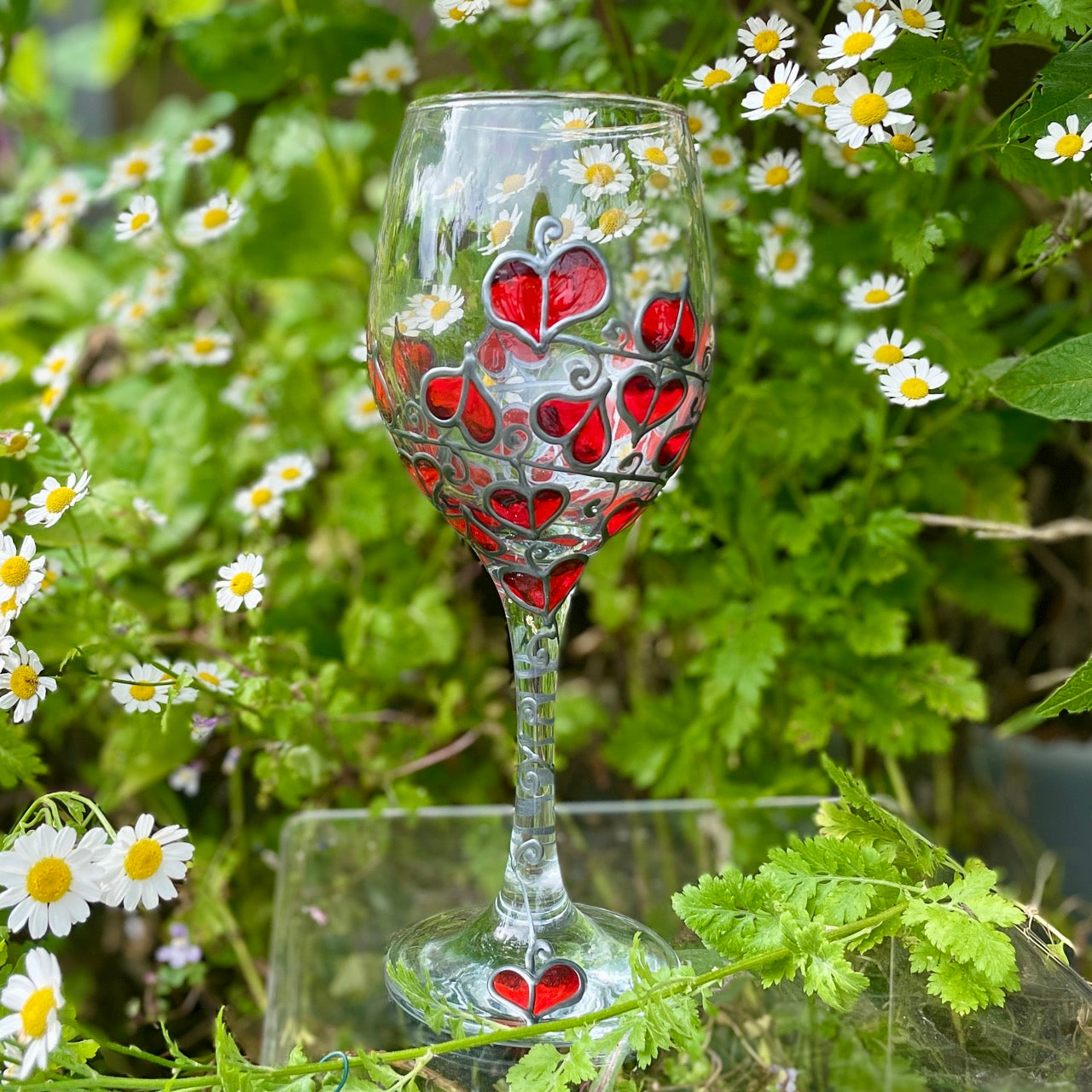 Red leaf~ Wine glass