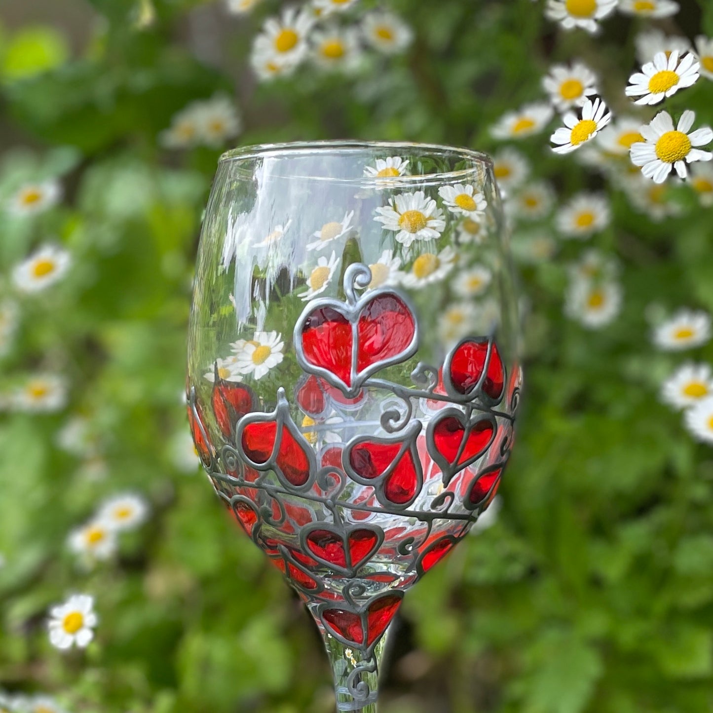 Red leaf~ Wine glass