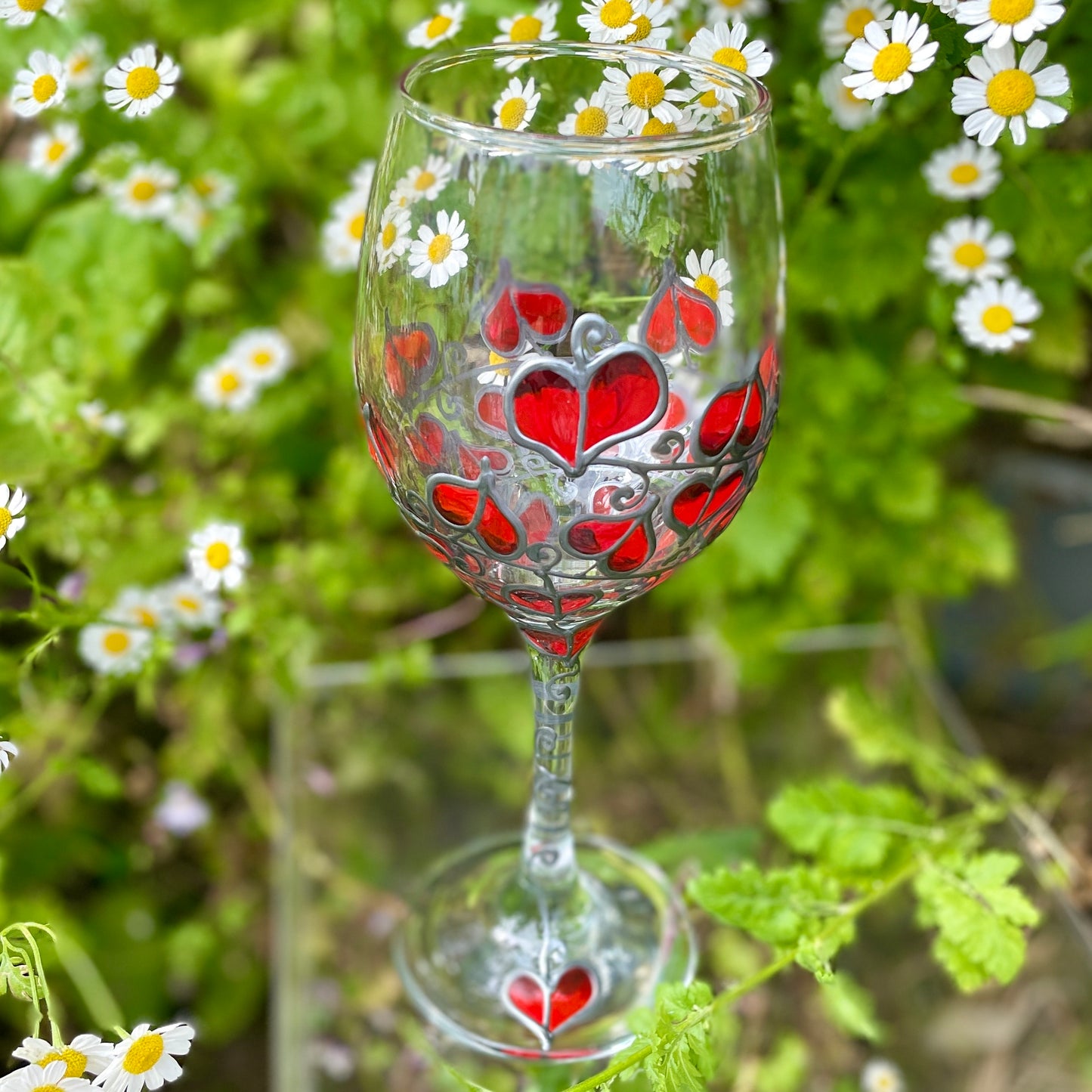 Red leaf~ Wine glass