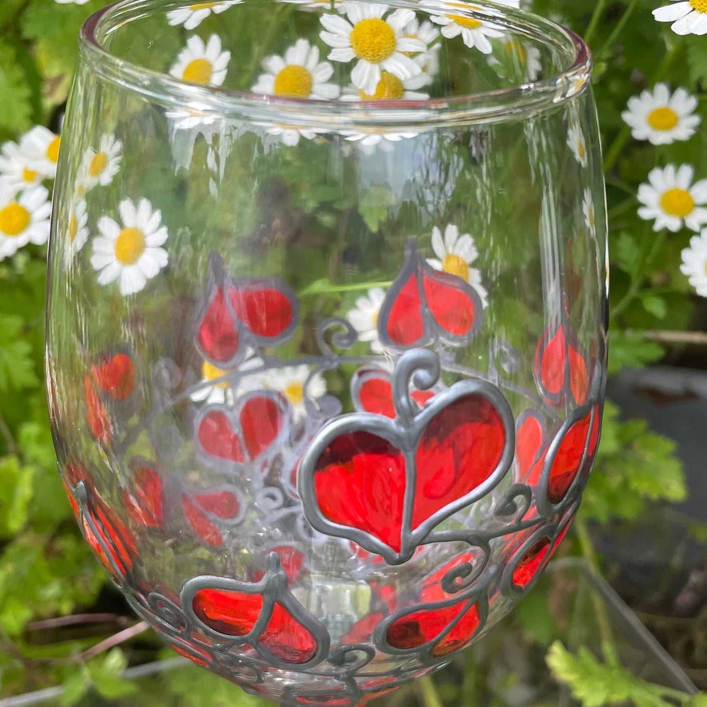 Red leaf~ Wine glass
