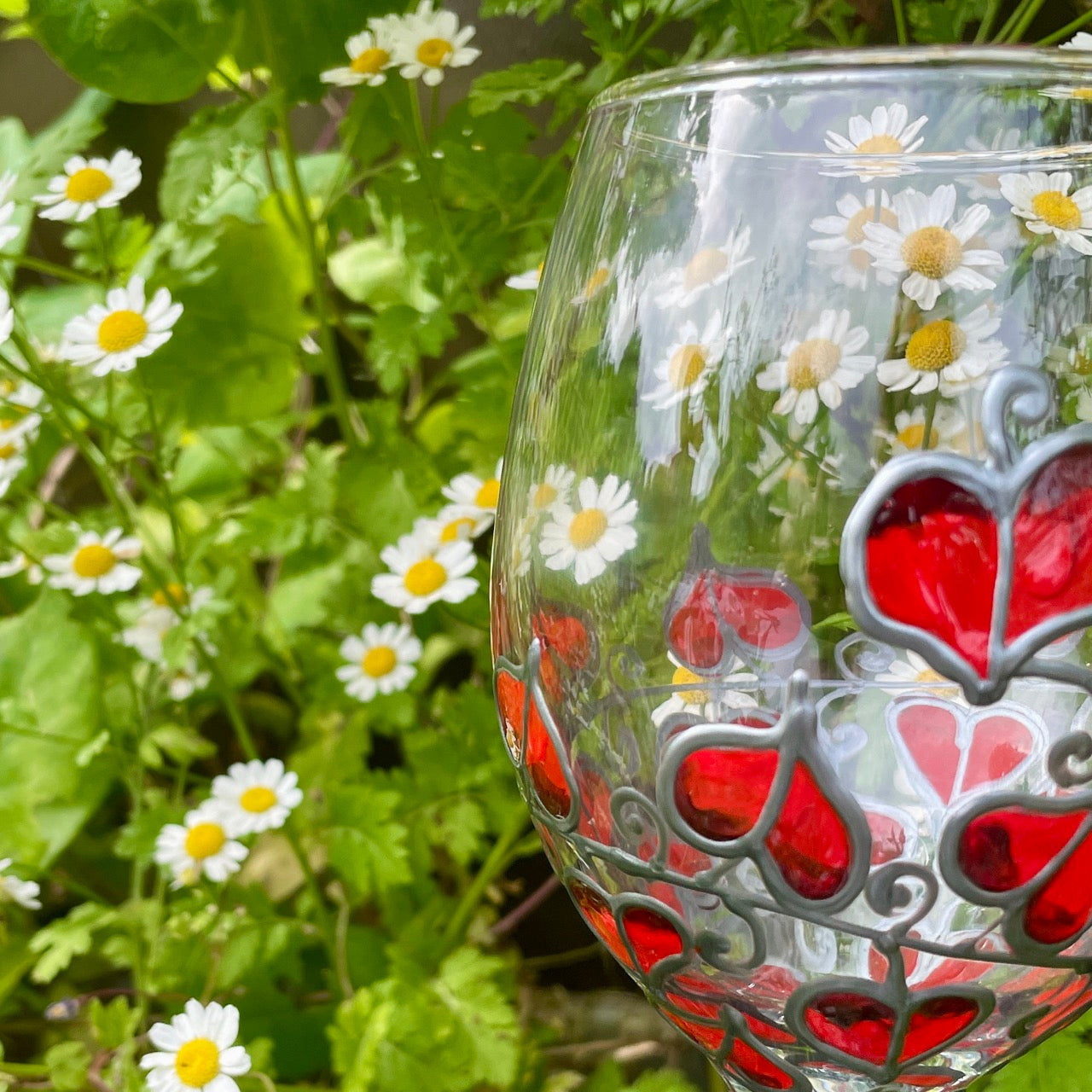 Red leaf~ Wine glass