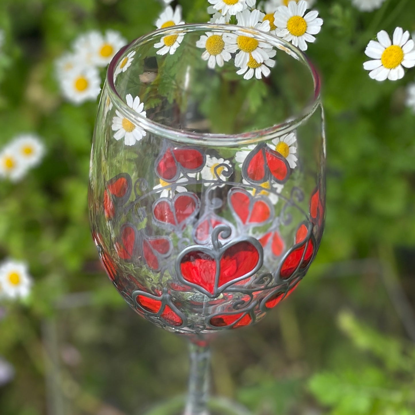 Red leaf~ Wine glass