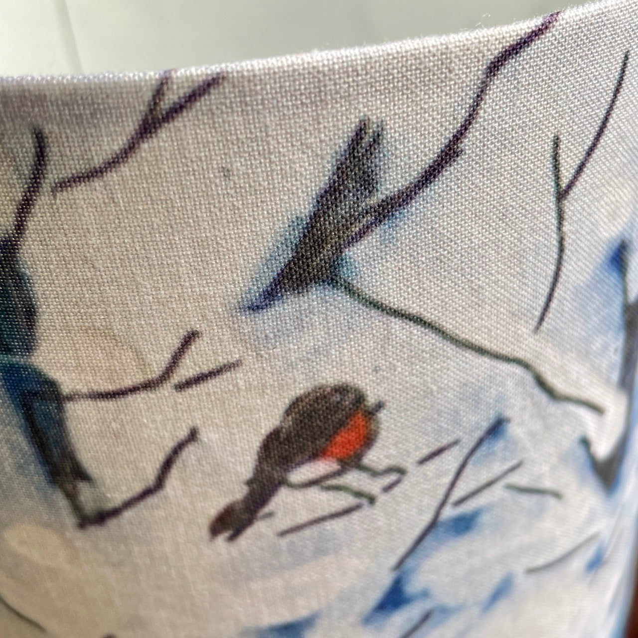 Wintertime Reindeer~ One of a kind fabric table lamp