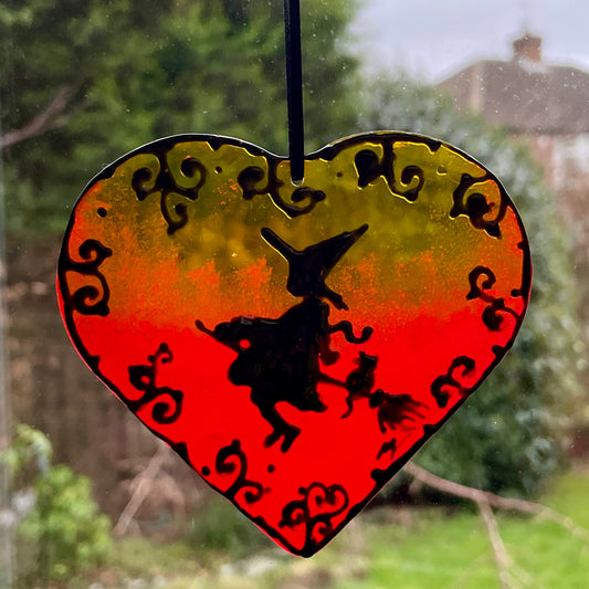 Witch~ Heart suncatcher