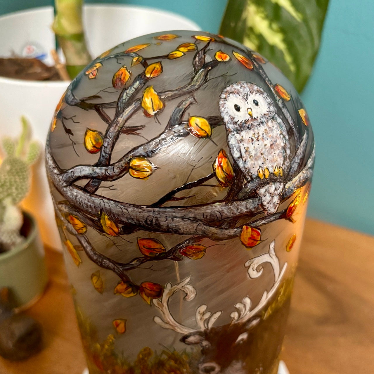 Woodland~ One of a kind light dome