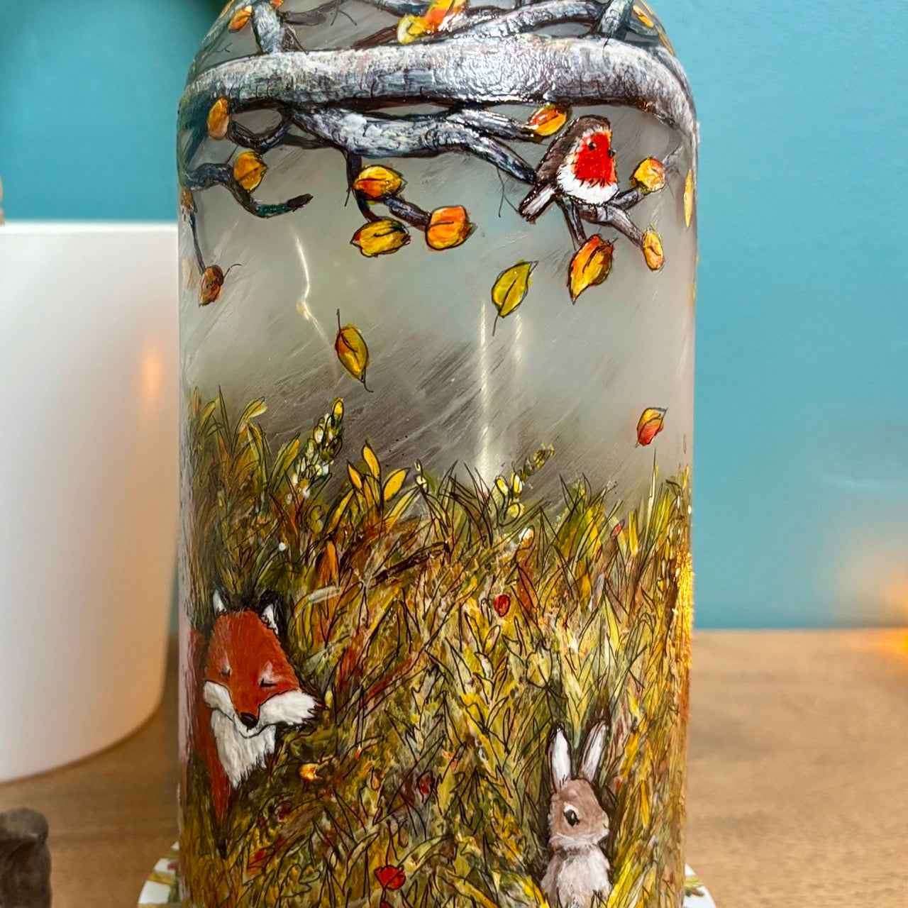 Woodland~ One of a kind light dome