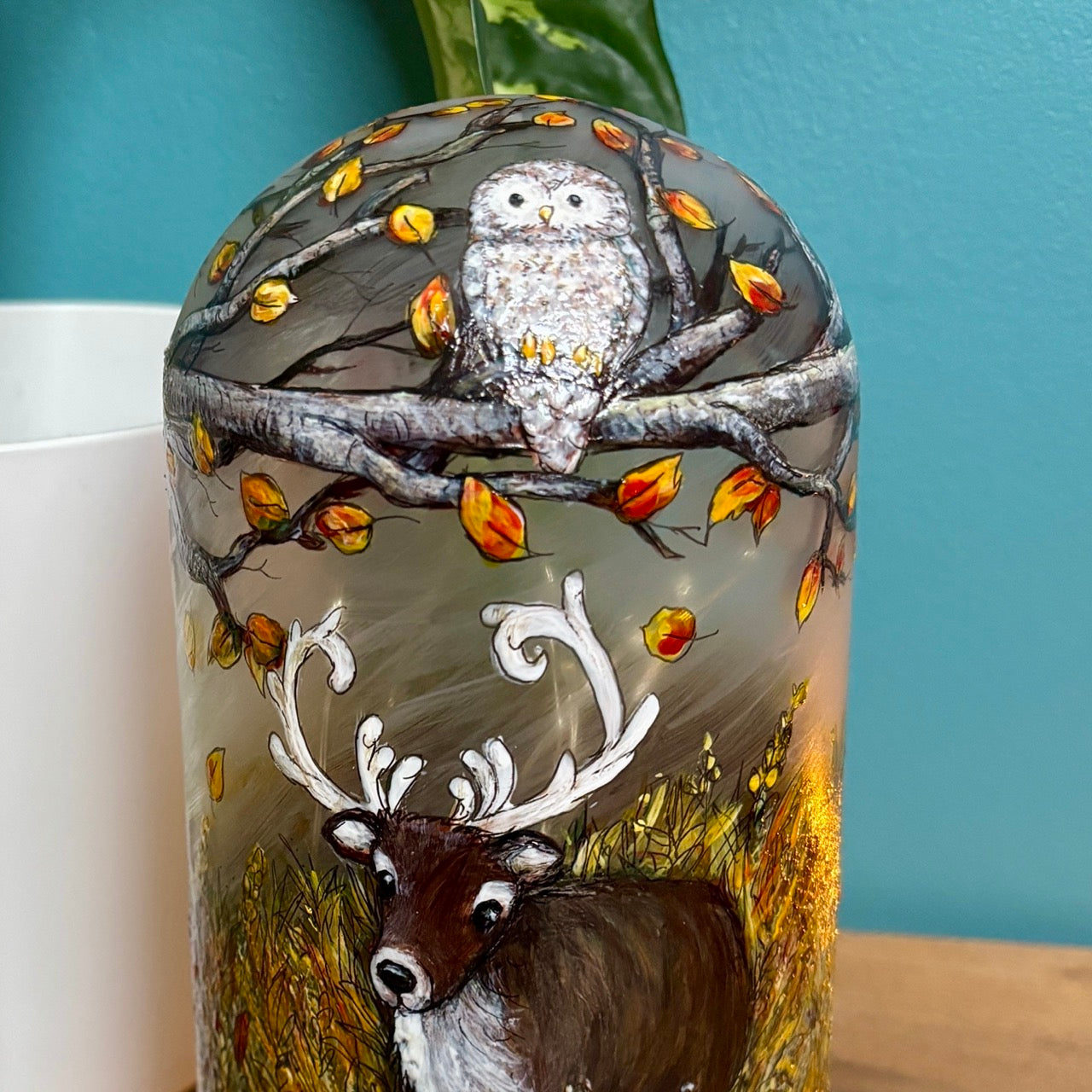 Woodland~ One of a kind light dome