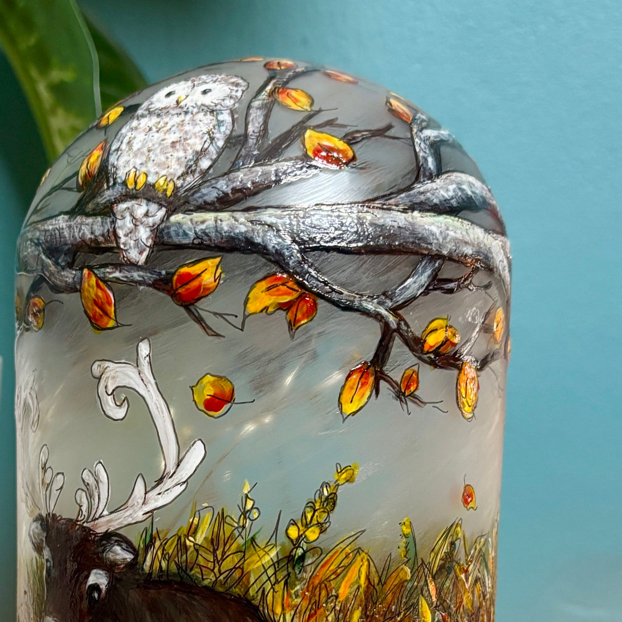 Woodland~ One of a kind light dome