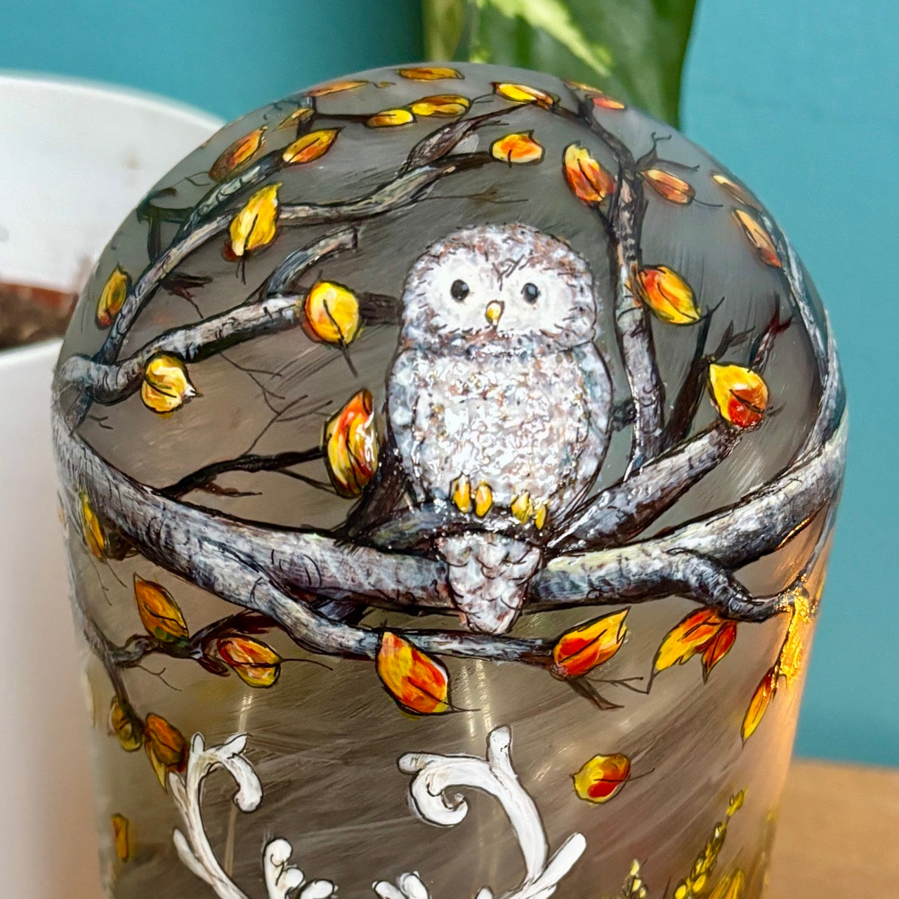 Woodland~ One of a kind light dome