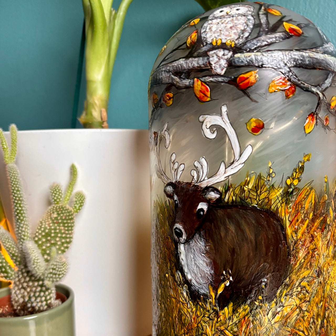 Woodland~ One of a kind light dome
