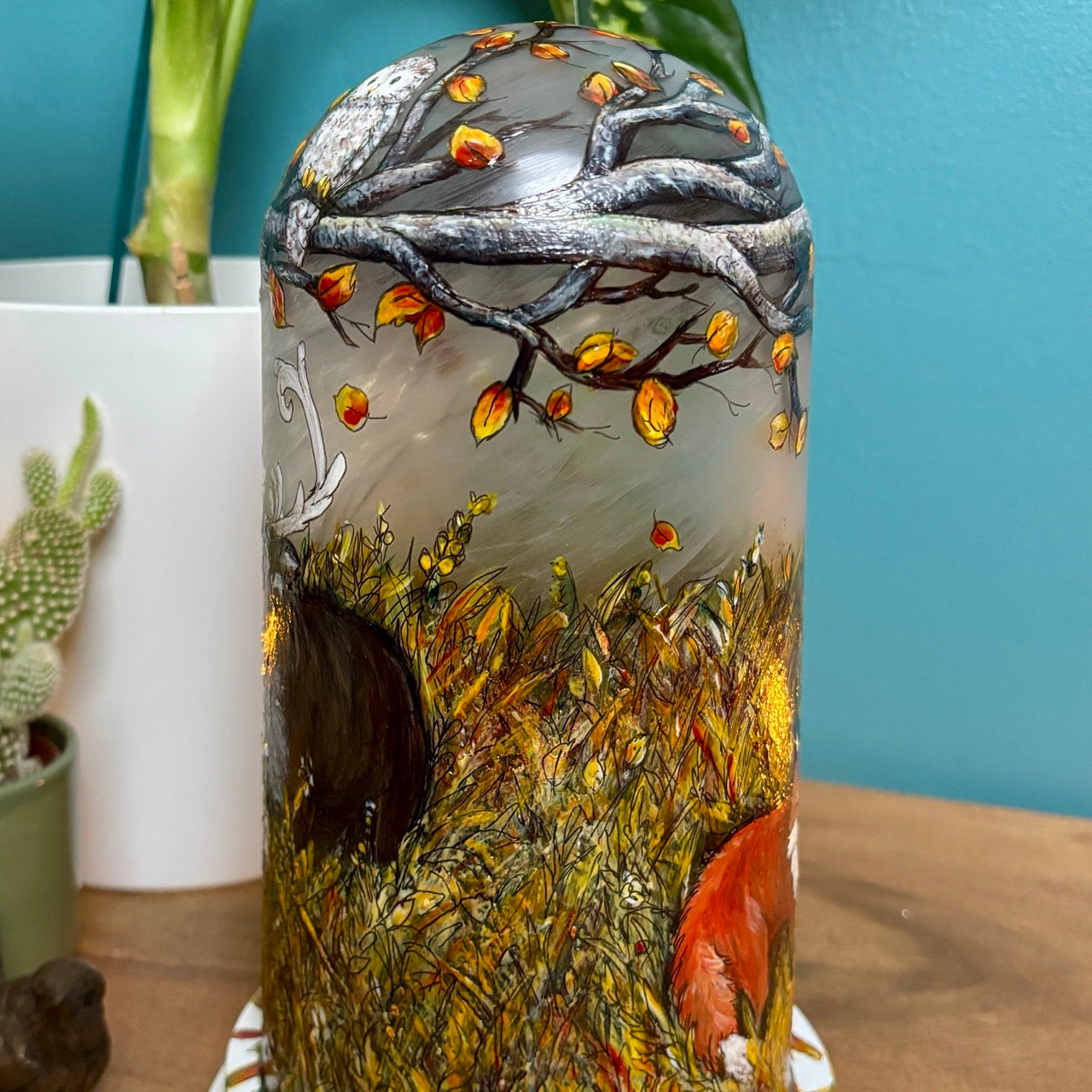 Woodland~ One of a kind light dome