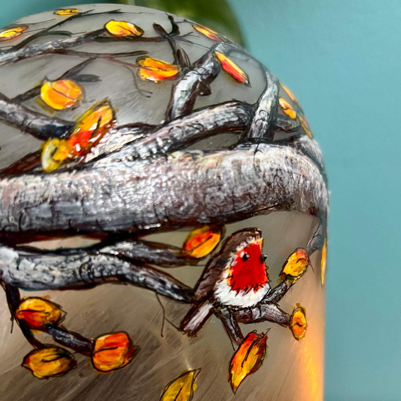 Woodland~ One of a kind light dome