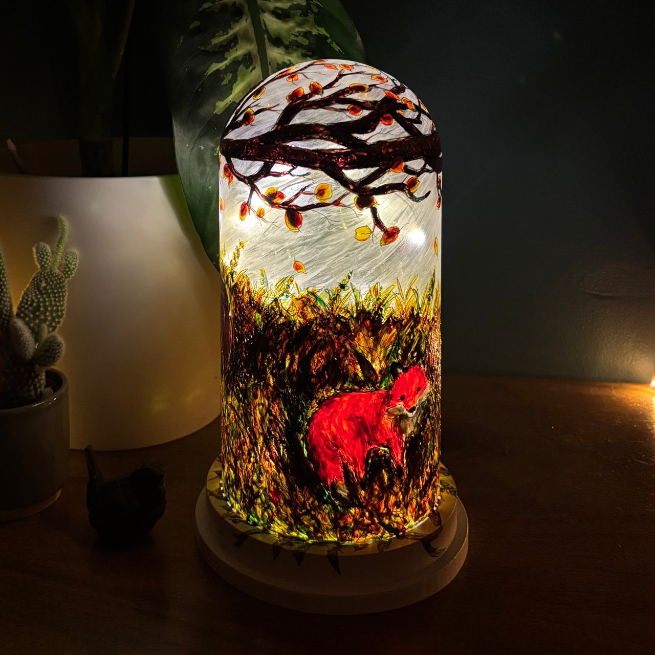Woodland~ One of a kind light dome