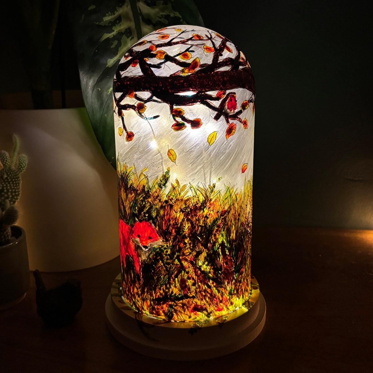 Woodland~ One of a kind light dome