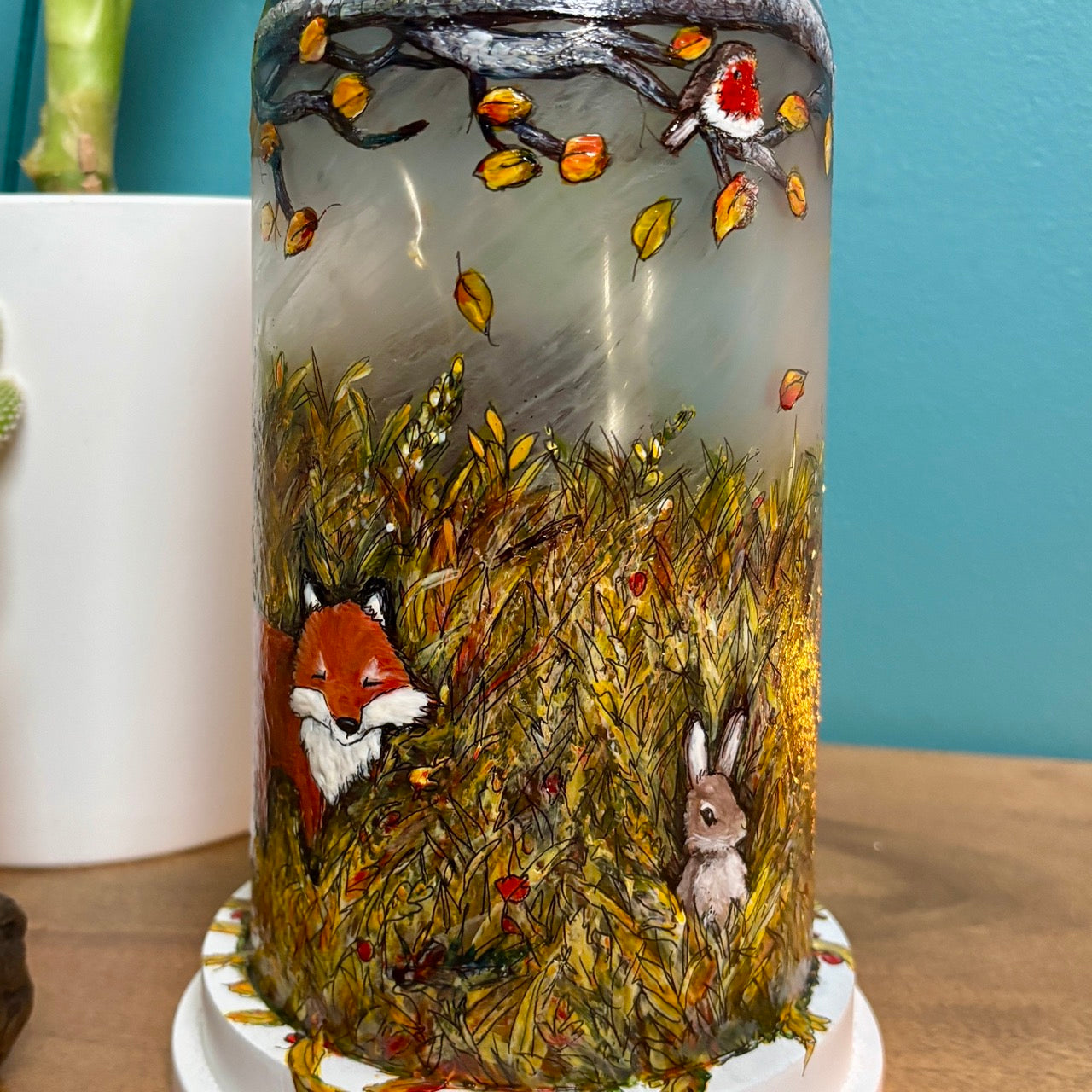 Woodland~ One of a kind light dome