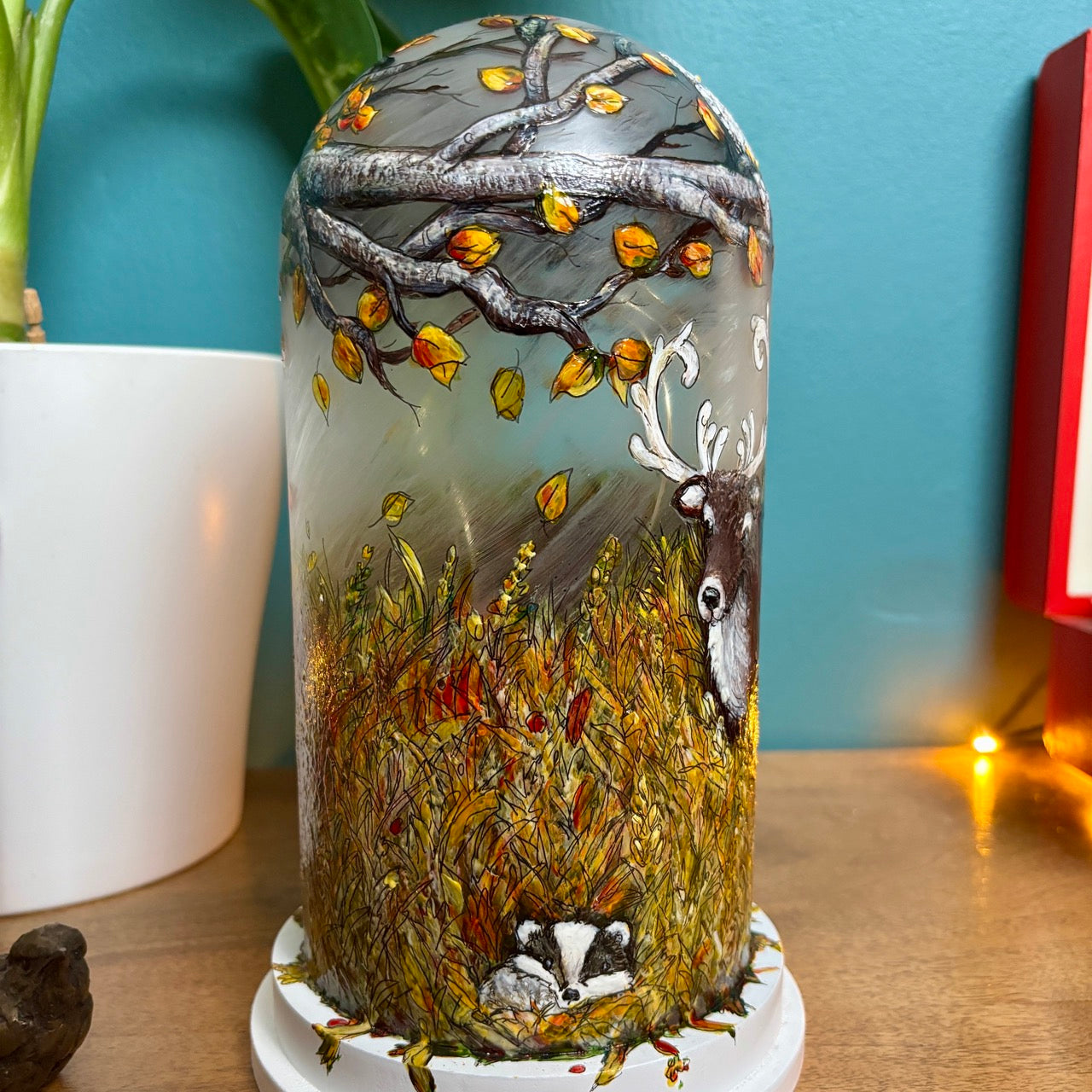 Woodland~ One of a kind light dome