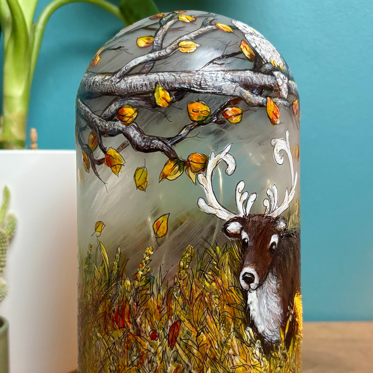 Woodland~ One of a kind light dome